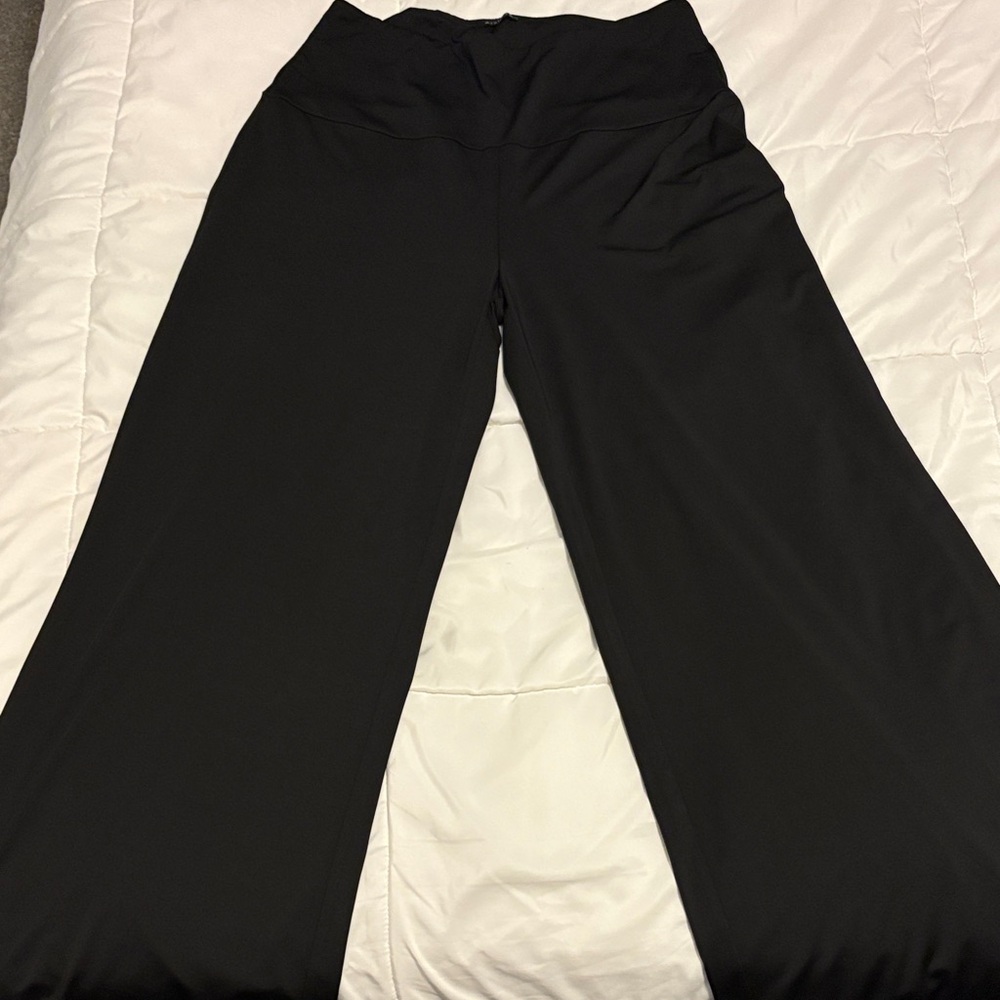 Sophisticated Black Wide-Leg Women's Pants